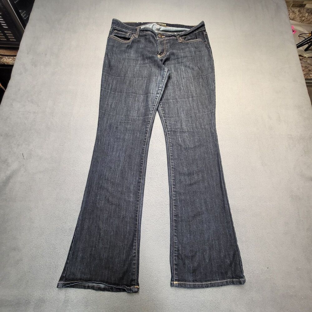 Old Navy Jeans Womens 10 Blue The Diva Boot Cut Distressed Denim Stretch